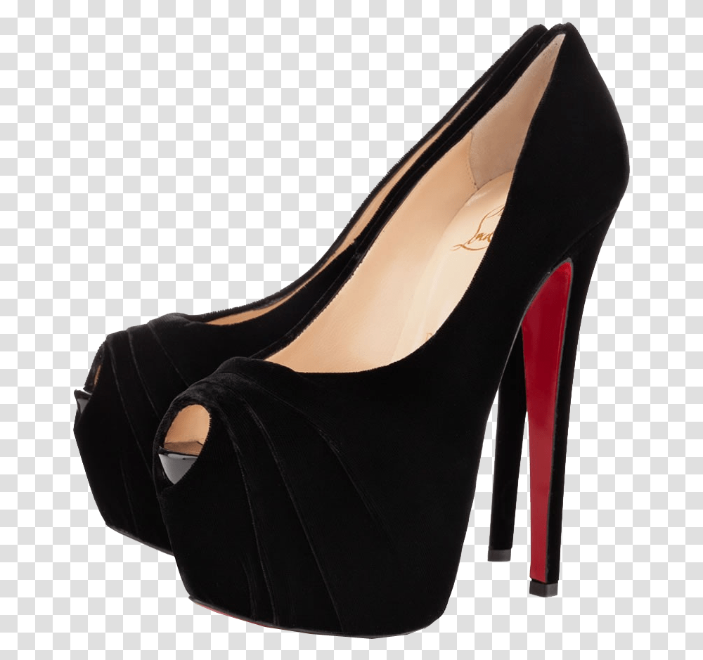High Heels Black Heels Background, Apparel, Shoe, Footwear Transparent Png