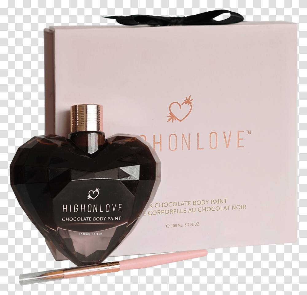 High On Love Chocolate Body Paint, Bottle, Cosmetics, Perfume Transparent Png