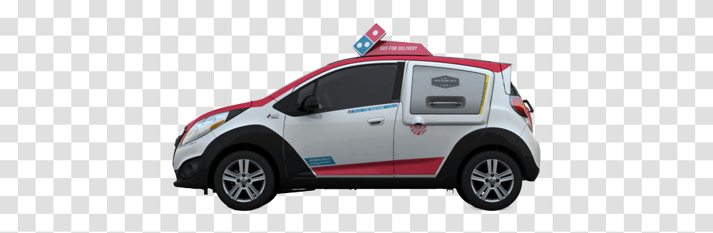 High Pizza Delivery Car, Vehicle, Transportation, Police Car, Tire Transparent Png