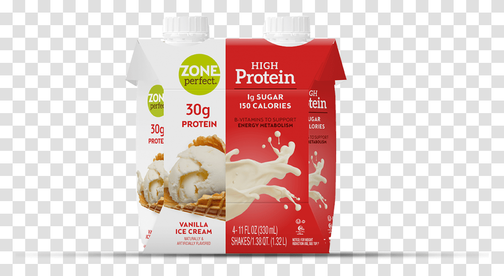 High Protein Shakes Vanilla Ice Cream Food, Menu, Text, Dessert, Creme Transparent Png