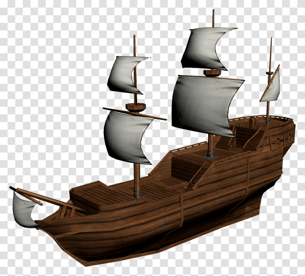 High Quality Aljanh 3d Model Of Ship, Boat, Vehicle, Transportation, Wood Transparent Png