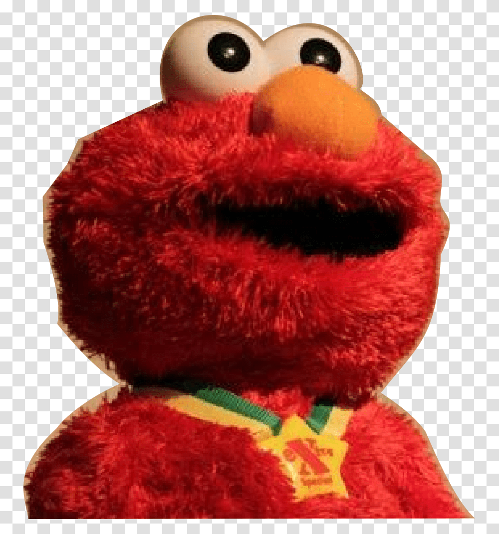 High Quality Elmo On Drugs Blank Meme Template Bald Tickle Me Elmo, Plush, Toy, Apparel Transparent Png
