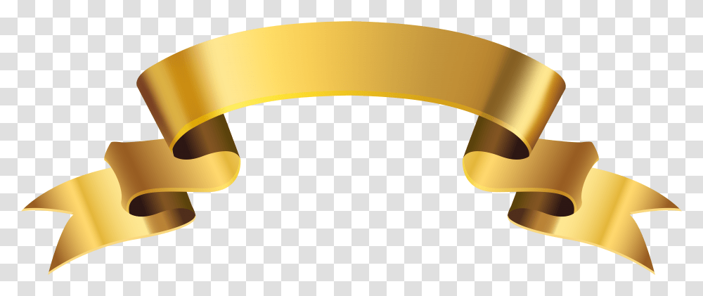 High Quality Images Banners Ribbons Clip Art Bias Gold High Resolution Ribbon, Scroll, Lamp, Axe, Tool Transparent Png
