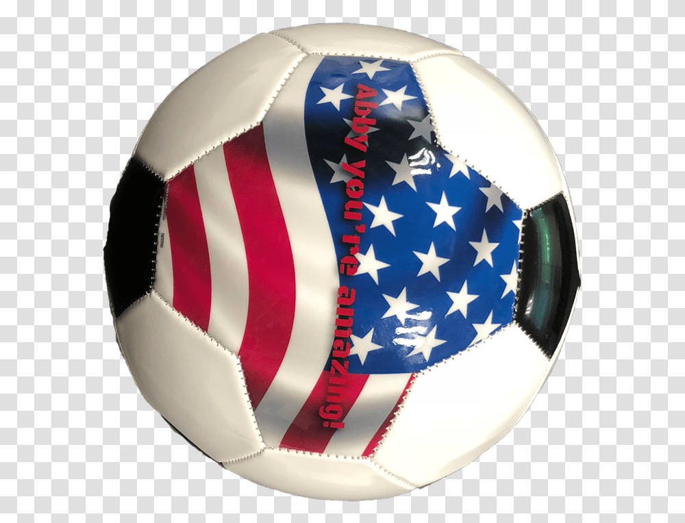 High Quality Match Custom Soccer Ball Futbol Football Usa Flag, Team Sport, Sports, Diaper, Helmet Transparent Png