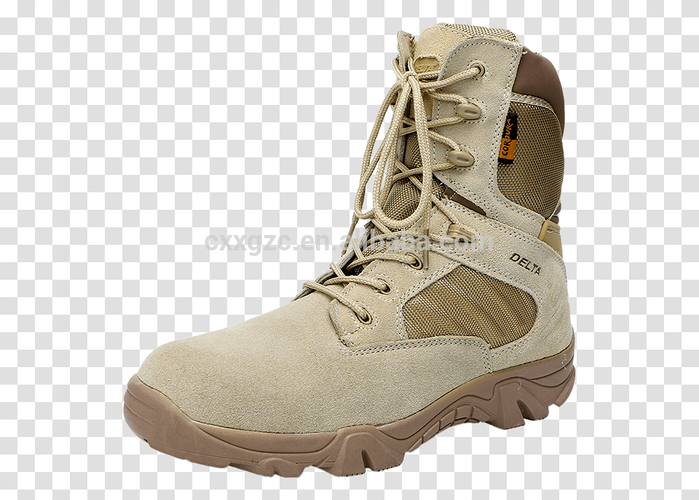 High Quality Military Combat Tactical Desert Boots Steel Toe Boot, Shoe, Footwear, Apparel Transparent Png