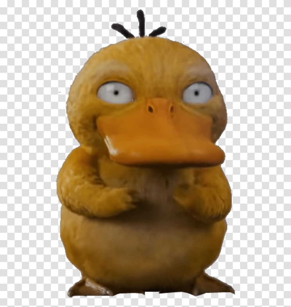 High Quality Psyduck Blank Meme Template Pokemon Detective Pikachu Psyduck, Toy, Beak, Bird, Animal Transparent Png