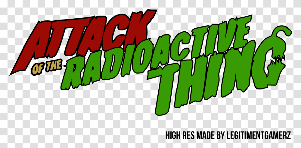 High Res Attack Of The Radioactive Clip Art, Word, Text, Logo, Symbol Transparent Png