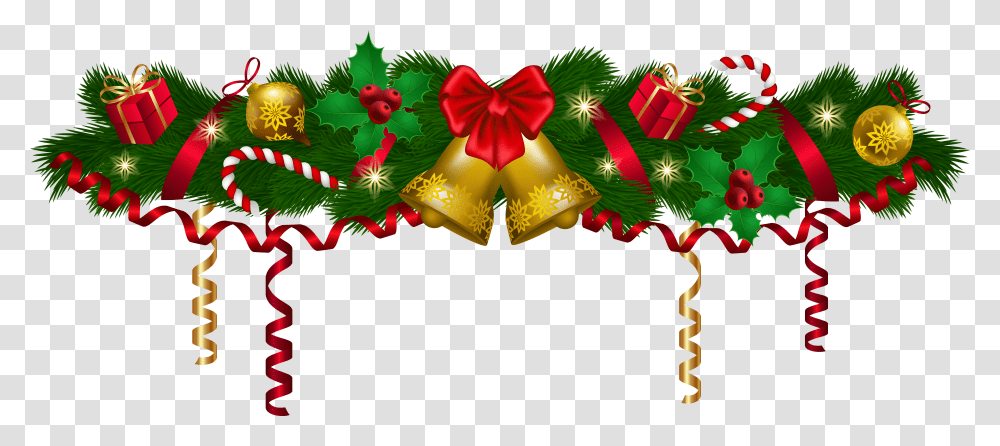High Resolution Christmas Garland Clipart Wreath Transparent Png