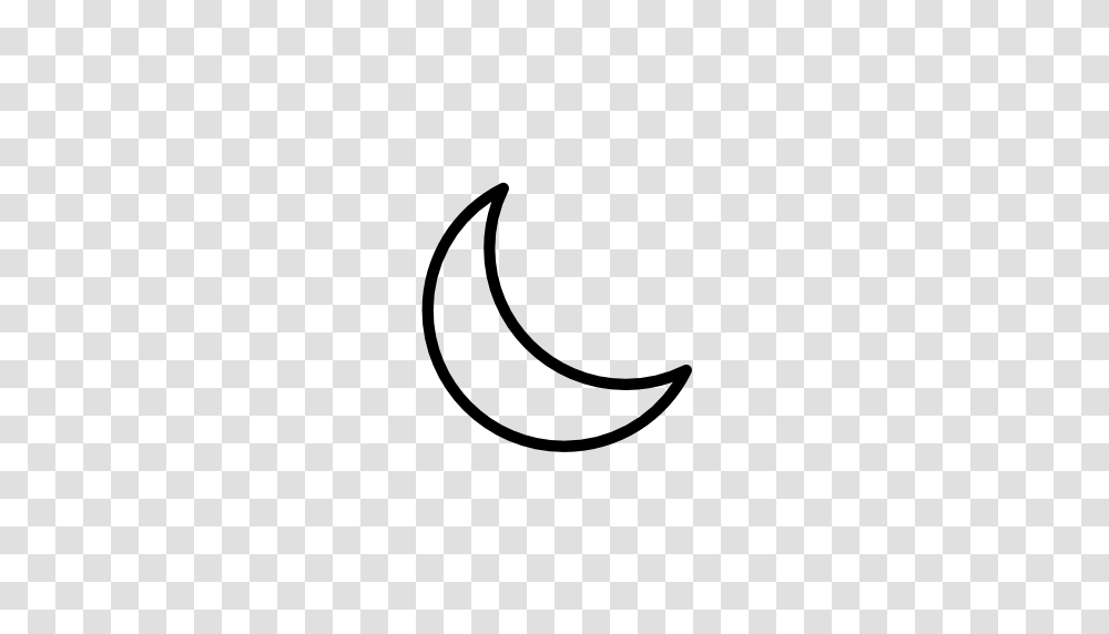 High Resolution Crescent Moon Icon, Outdoors, Nature, Outer Space, Night Transparent Png