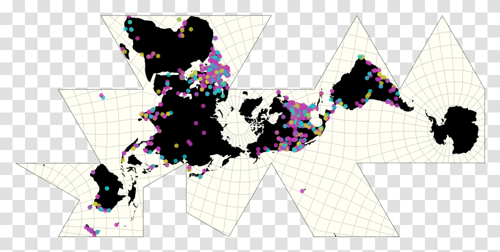 High Resolution Dymaxion Map, Plot Transparent Png