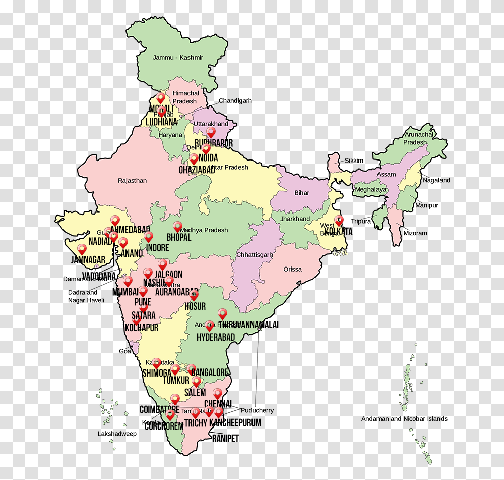 High Resolution India Map Atlas, Plot, Diagram, Poster, Advertisement Transparent Png