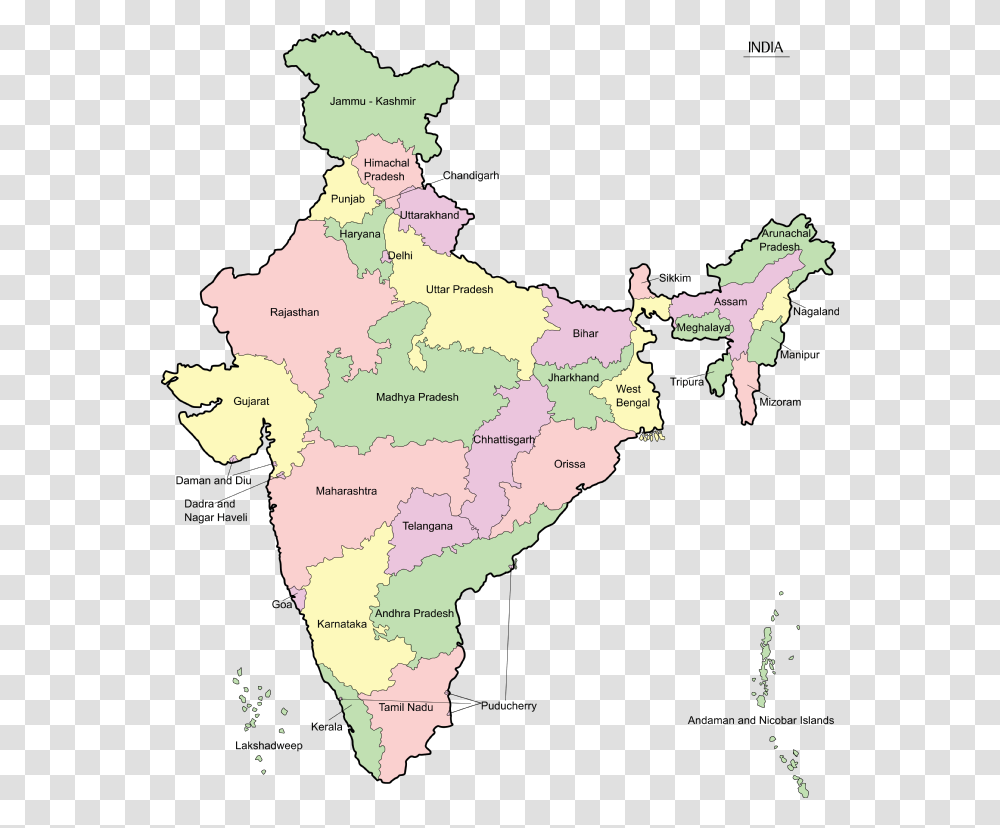 High Resolution India Map, Diagram, Plot, Atlas, Poster Transparent Png