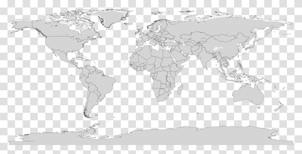High Resolution World Map Vector, Diagram, Plot, Atlas, Astronomy Transparent Png