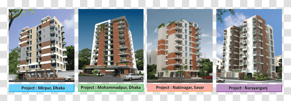 High Rise Residential Building In Bangladesh, City, Urban, Town, Condo Transparent Png