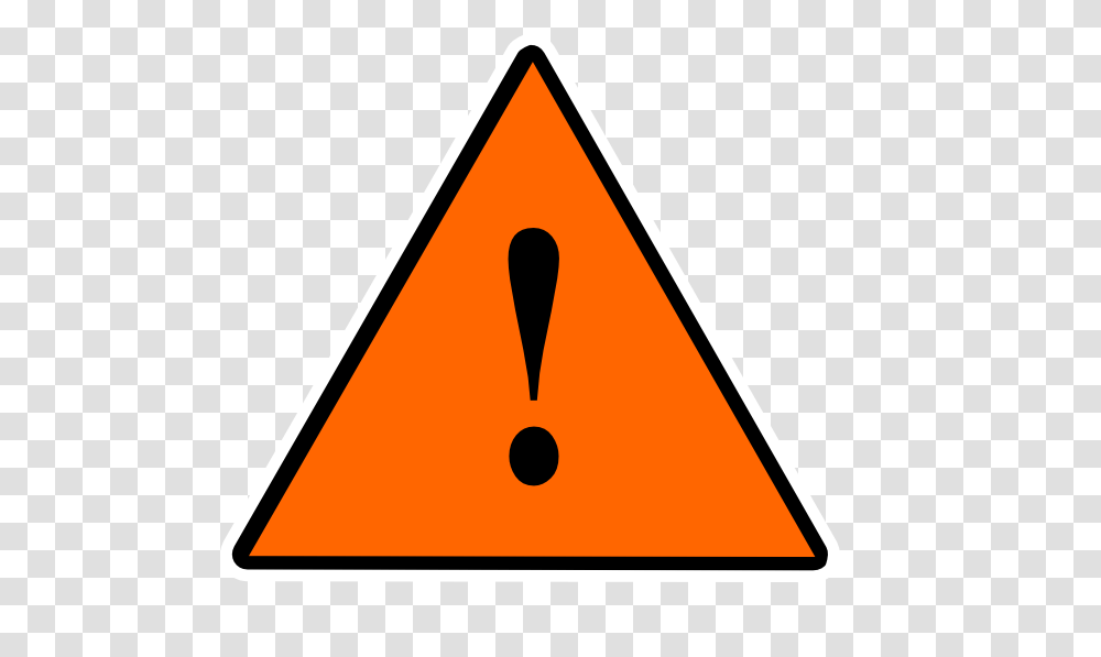 High Risk Solid Orange Clip Art, Triangle, Sign, Road Sign Transparent Png