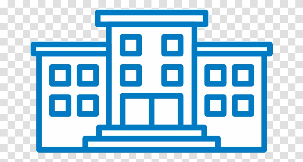 High School Building Icon Background Free High School Background, Pac Man Transparent Png