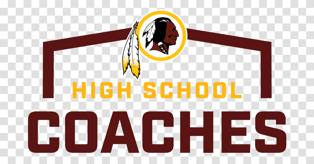 High School Coaches Clinic Logo On Light Web Washington Redskins, Word, Alphabet Transparent Png
