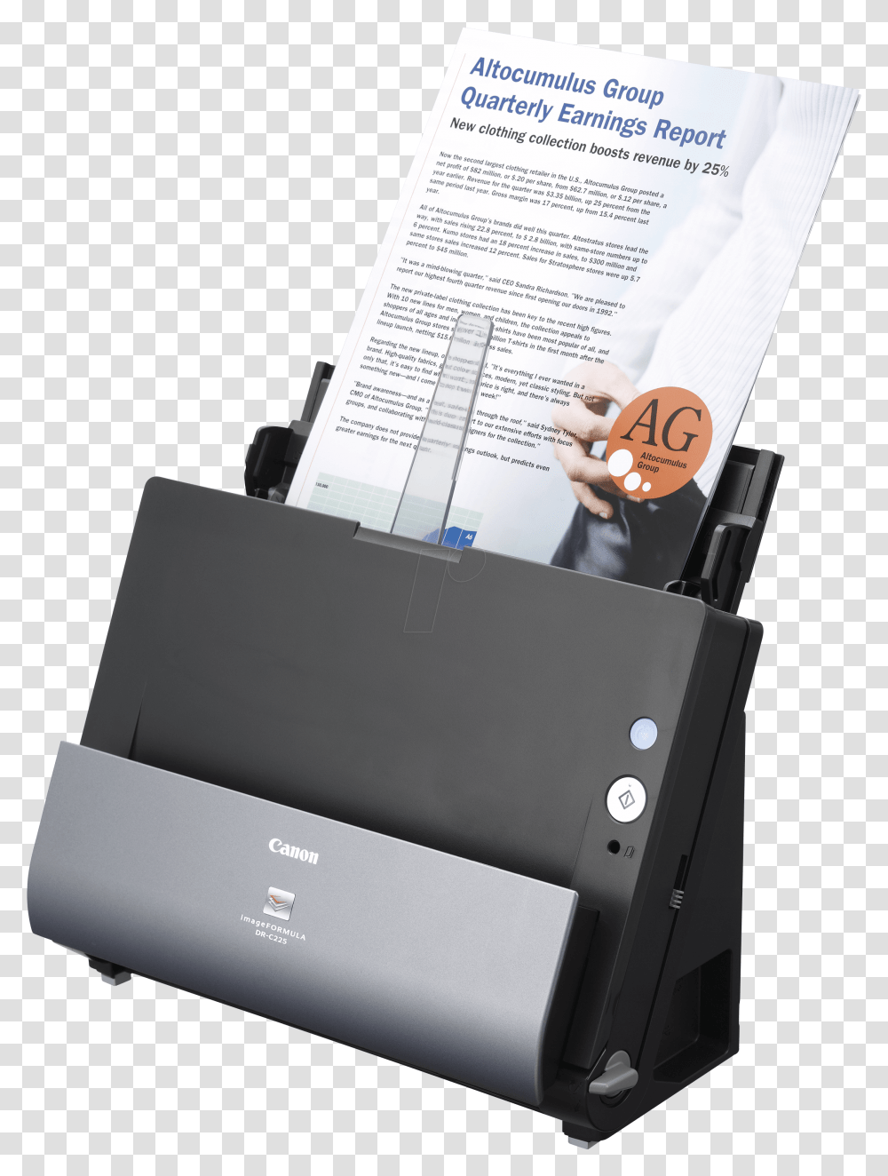 High Speed Document Scanner Escaner Canon Dr C225, Machine, Printer, Box, Text Transparent Png