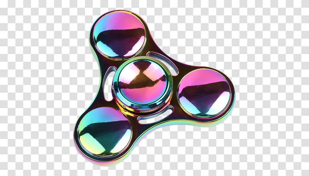High Speed Fidget Spinner Colorful Electroplating Hand, Sunglasses, Accessories, Accessory, Goggles Transparent Png