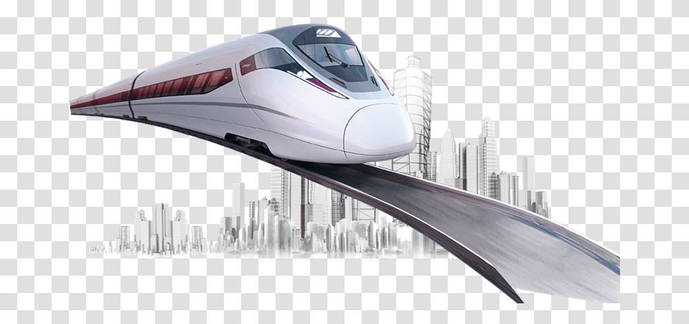 High Speed Rail, Train, Vehicle, Transportation, Bullet Train Transparent Png