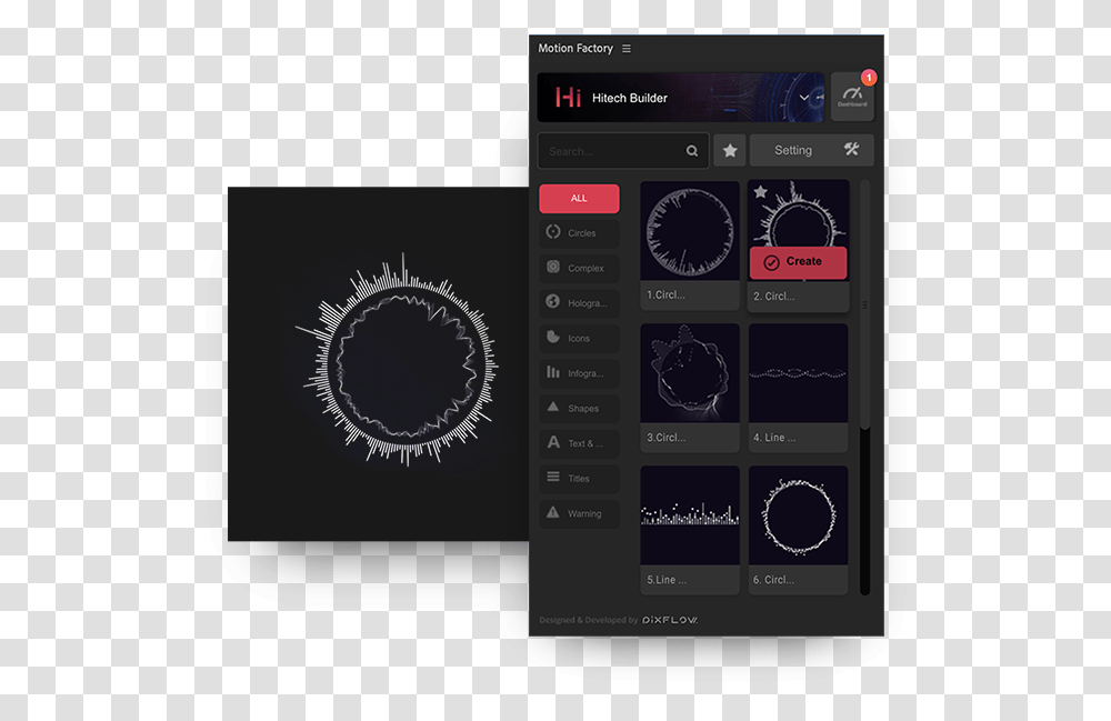 High Tech Hud Music Equalizer For Adobe After Effects Pixflow Language, Mobile Phone, File, Metropolis, Urban Transparent Png