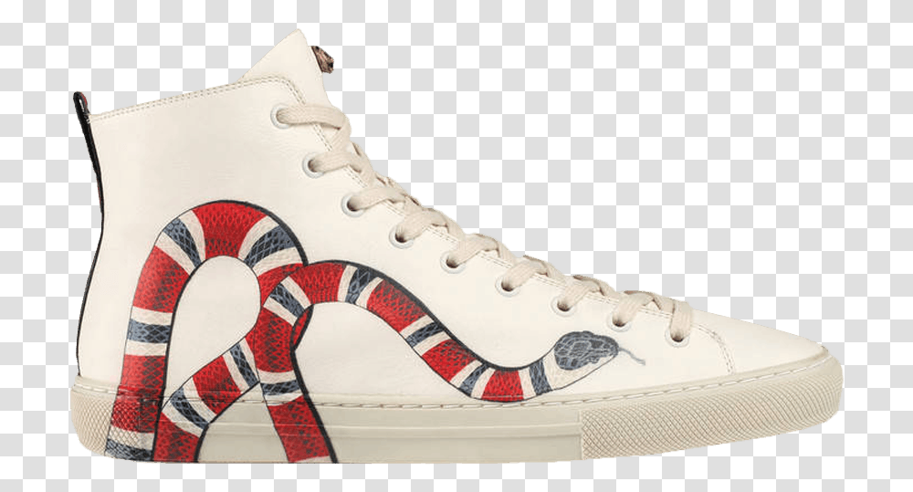 High Top Gucci Snake Shoes, Footwear, Apparel, Sneaker Transparent Png