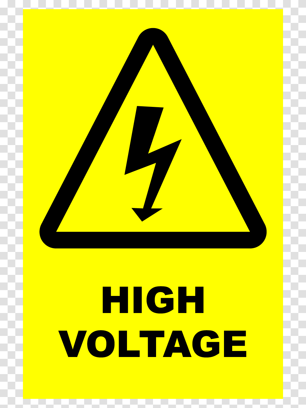 High Voltage, Road Sign, First Aid, Triangle Transparent Png