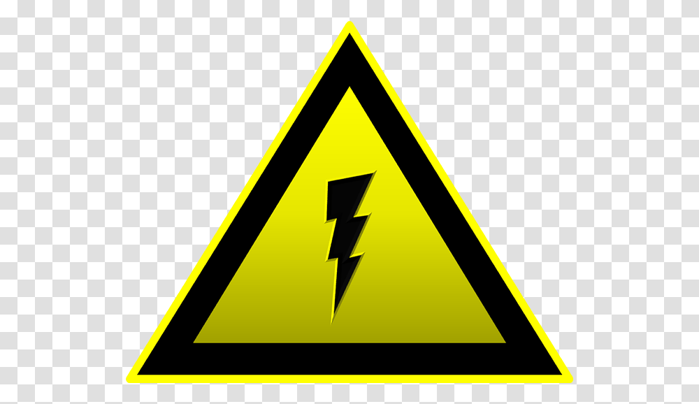 High Voltage, Triangle, Sign, Road Sign Transparent Png