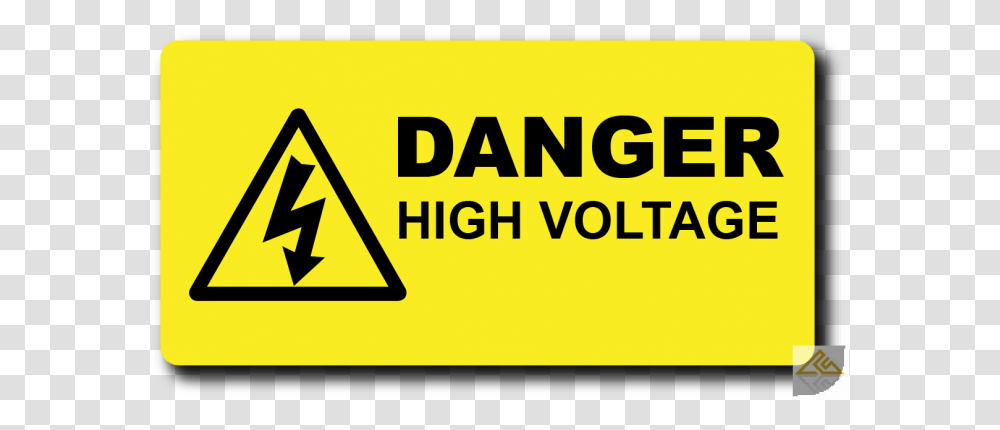 High Warning Voltage Hazard Label Free Danger High Voltage 11kv Sign, Triangle, Logo Transparent Png