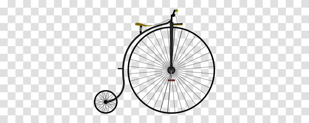 High Wheel Bicycle Transport, Bow, Light, Machine Transparent Png