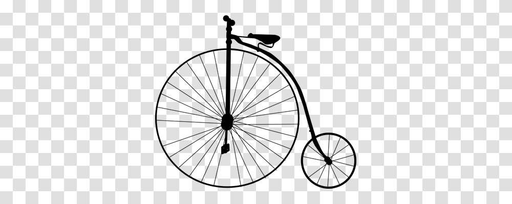 High Wheel Bicycle Bike Vectorgrafik Craft, Gray, World Of Warcraft Transparent Png