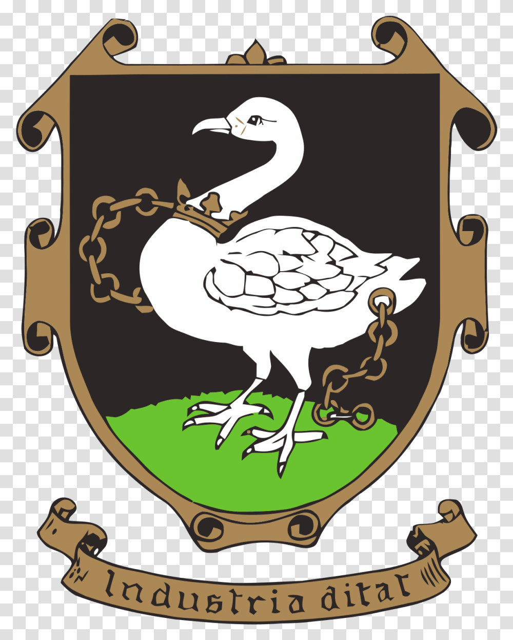 High Wycombe Coat Of Arms, Bird, Animal, Goose, Dodo Transparent Png