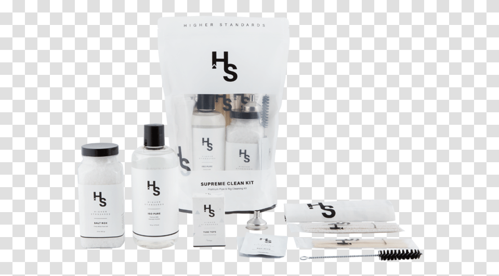Higher Standards Supreme Clean Kit, Bottle, Mixer, Appliance, Cosmetics Transparent Png