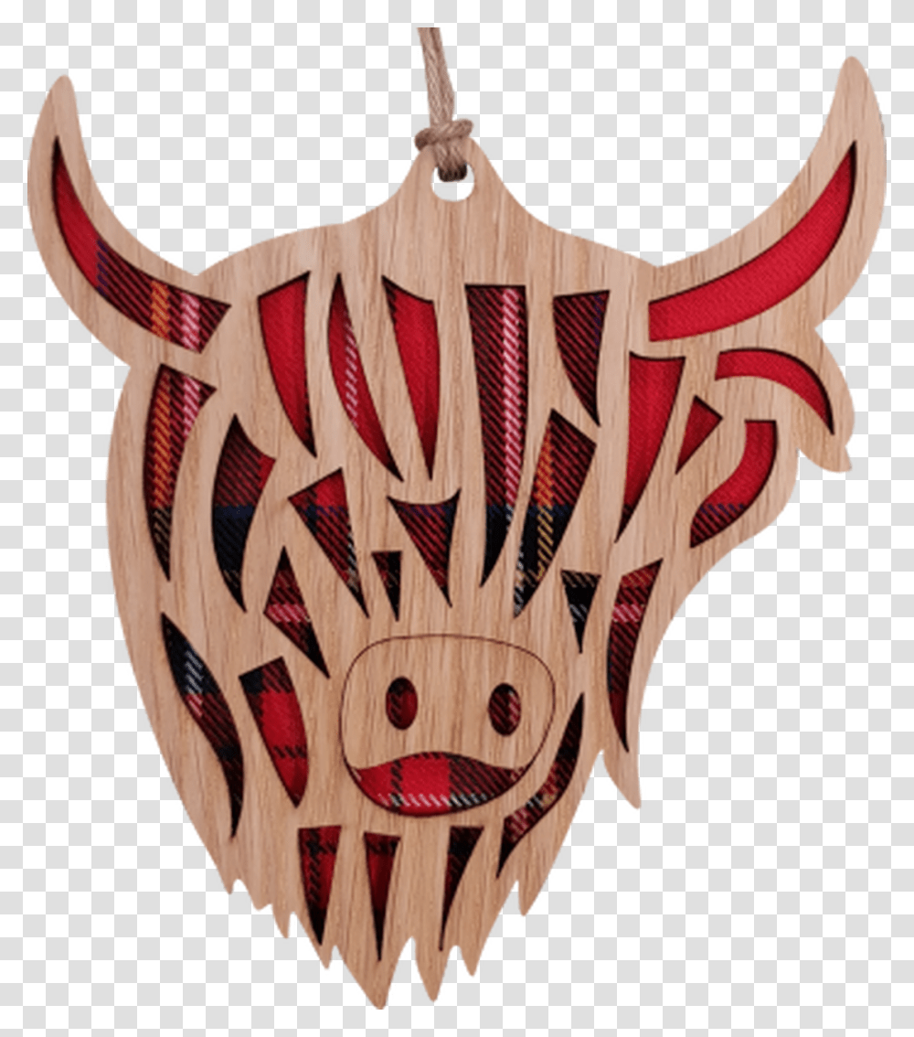 Highland Coo Hanging Plaque Mask, Armor, Emblem, Doodle Transparent Png