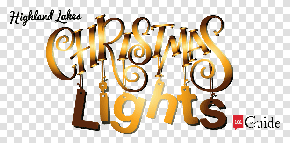 Highland Lakes Christmas Lights Guide Mango, Alphabet, Text, Word, Number Transparent Png