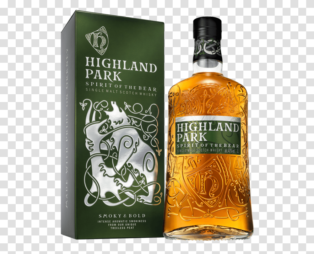 Highland Park Bear Whisky, Liquor, Alcohol, Beverage, Drink Transparent Png