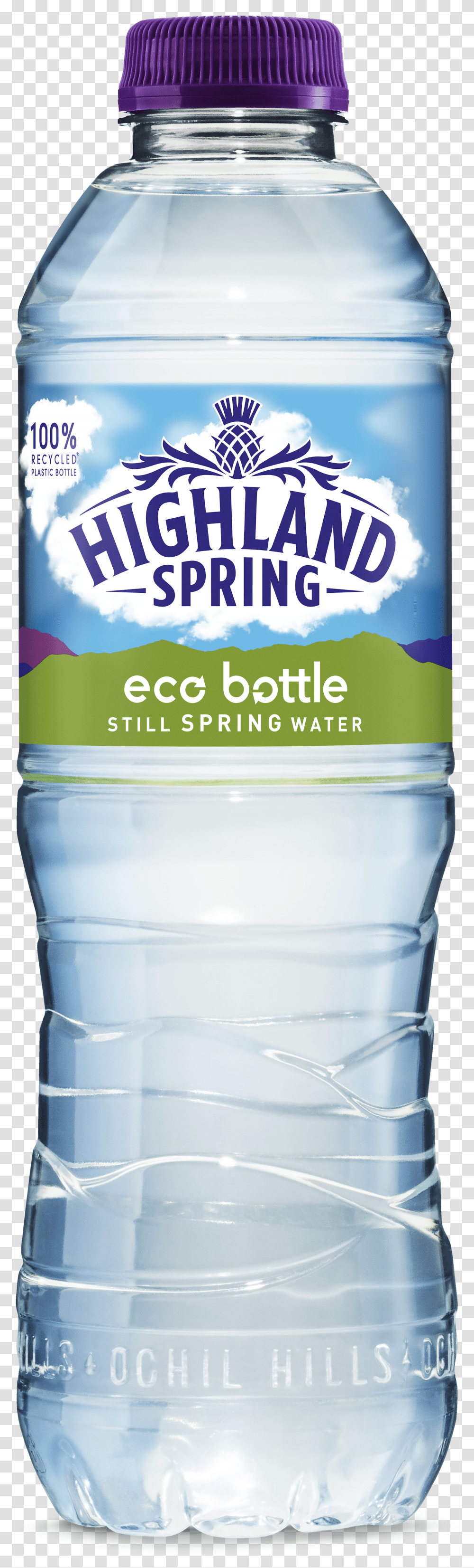 Highland Spring Eco Bottle In Layers Resized Transparent Png