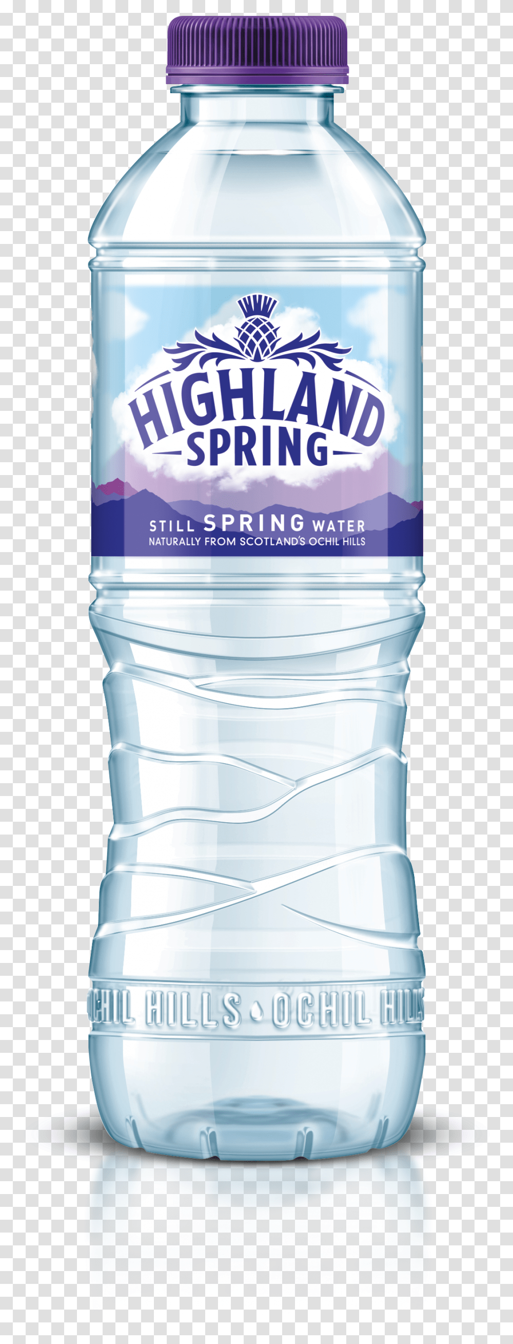 Highland Spring Water Bottle, Mineral Water, Beverage, Drink, Shaker Transparent Png