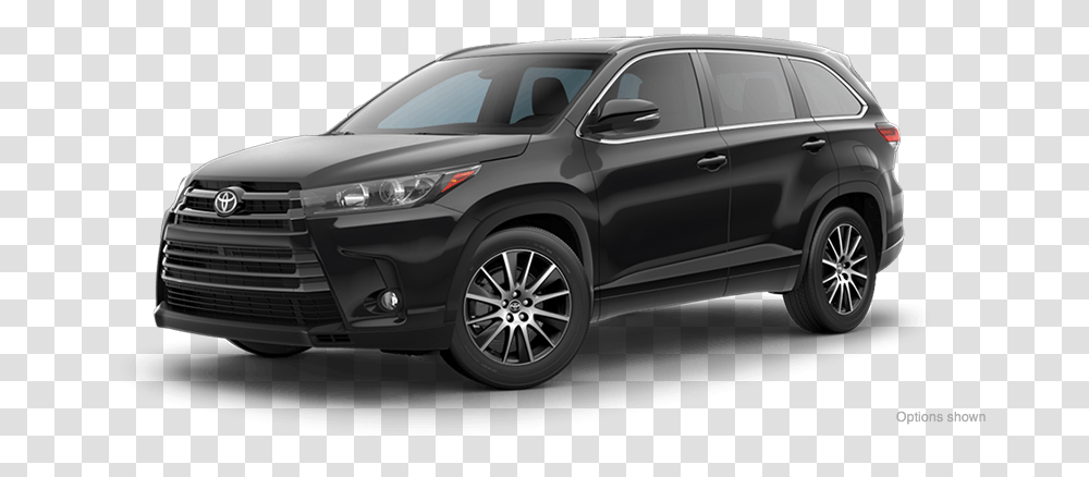 Highlander Toyota Highlander 2019 Black, Car, Vehicle, Transportation, Automobile Transparent Png