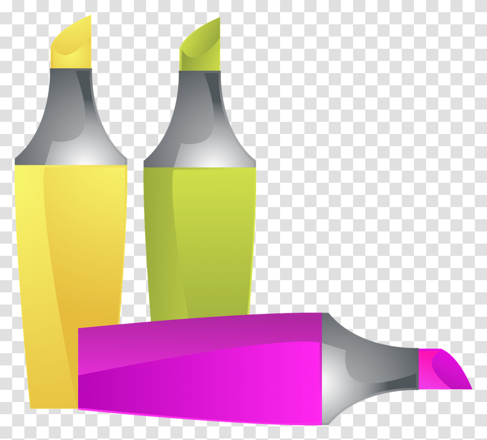 Highlighters Clip Art, Bottle, Beverage, Drink, Paint Container Transparent Png