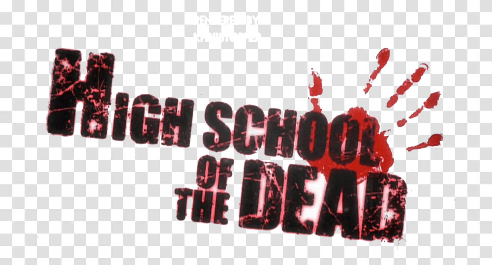 Highschool Of The Dead Graphic Design, Alphabet, Hand, Weapon Transparent Png