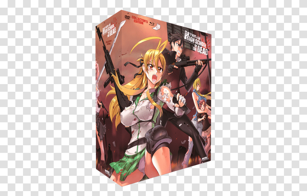 Highschool Of The Dead Manga Colored, Comics, Book, Person, Human Transparent Png