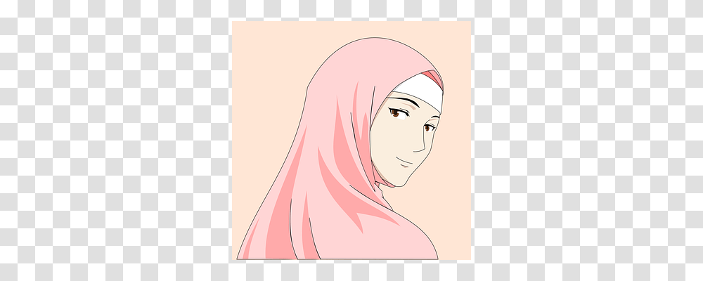 Hijab Female, Drawing, Woman Transparent Png