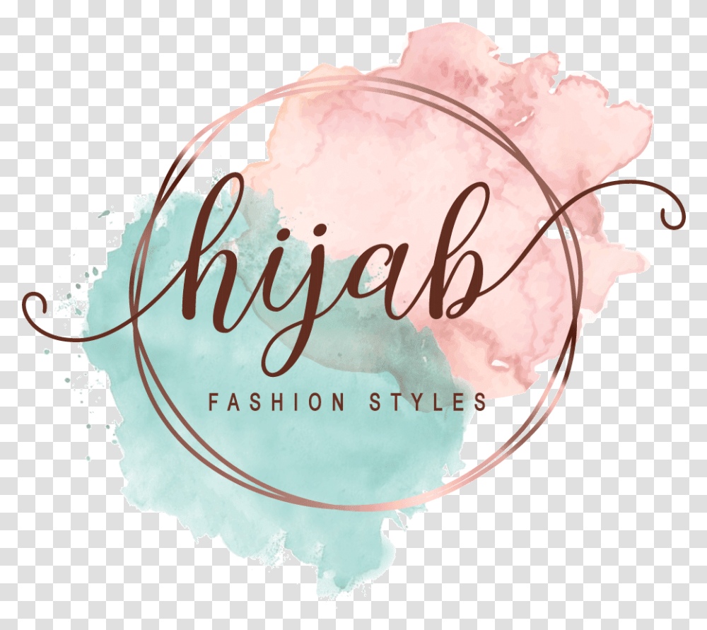 Hijab Fashion And Chic Style Hijab Fashion Style Logo, Handwriting, Calligraphy, Birthday Cake Transparent Png