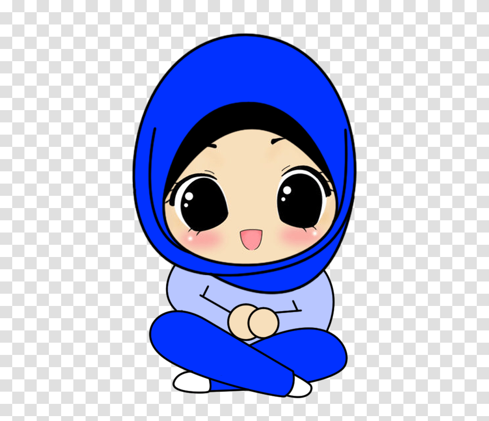 Hijab Girl Cartoon Image, Astronaut, Hood, Apparel Transparent Png