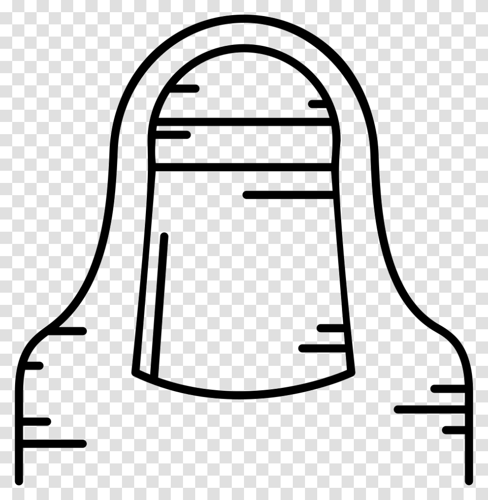 Hijab Veil Icon Free Download, Appliance, Stencil, Cylinder, Clothes Iron Transparent Png