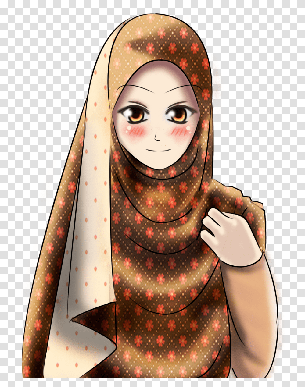Hijabi School Girl Cartoon, Apparel, Person, Human Transparent Png