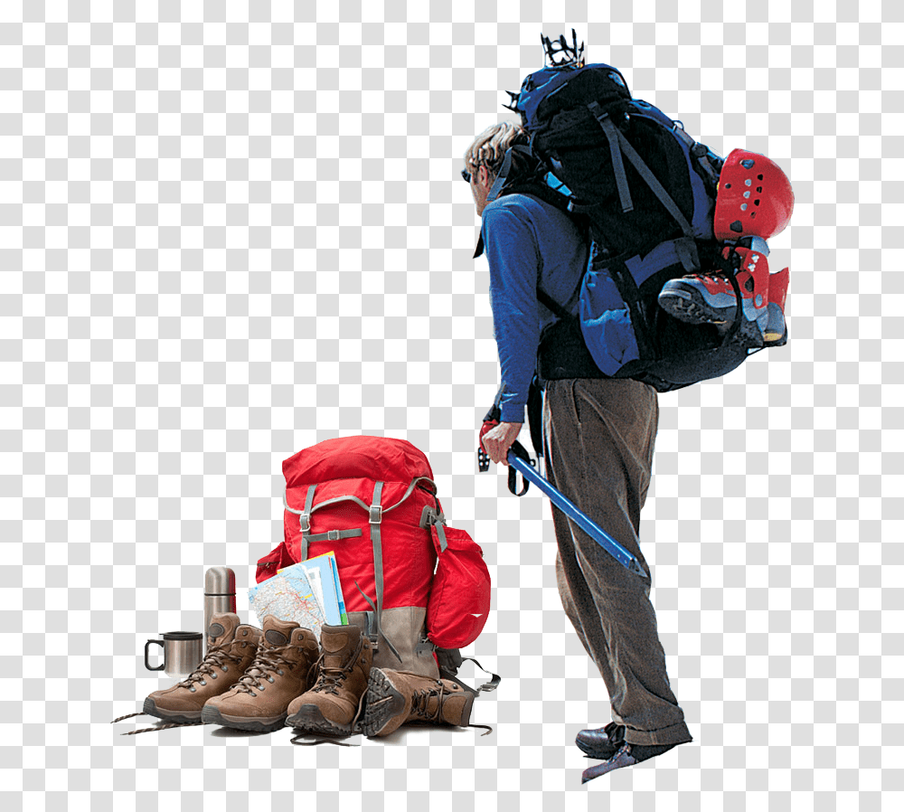Hiker Hiking Plan, Person, Human, Backpack, Bag Transparent Png