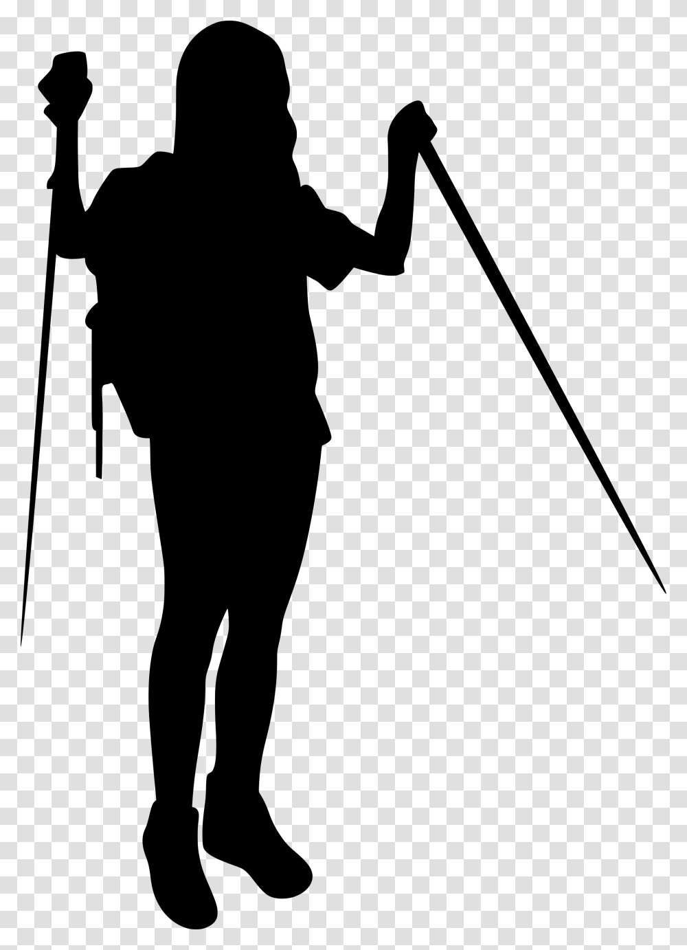 Hiker Silhouette, Gray, World Of Warcraft Transparent Png