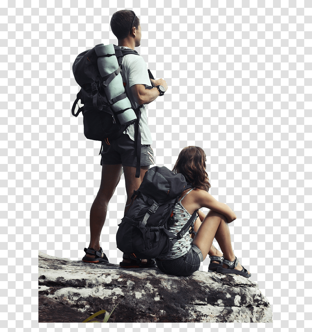 Hikers, Person, Bag, Backpack Transparent Png
